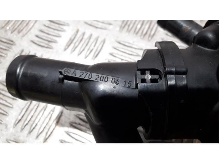 Thermostat housing Mercedes CLA 1.6 CLA180 16V A2702000615 270910