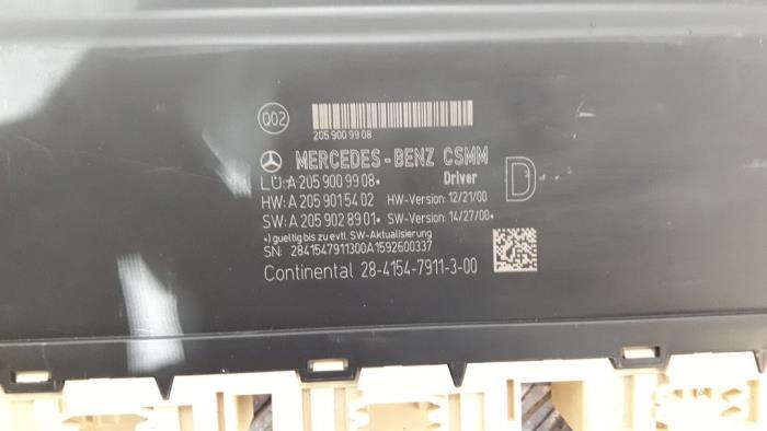 Seat heating module from a Mercedes-Benz C Estate (S205) C-220 CDI BlueTEC, C-220 d 2.2 16V 2015