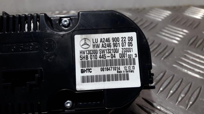 Panel sterowania nagrzewnicy z Mercedes-Benz B (W246,242) 1.5 B-180 CDI 16V 2014