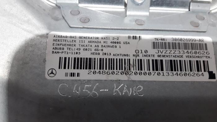 Airbag genou d'un Mercedes-Benz C (W204) 2.2 C-220 CDI 16V BlueEFFICIENCY 2014