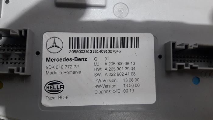 Ordenador body control de un Mercedes-Benz C (W205) C-200 1.6 CDI BlueTEC, C-200 d 16V 2015