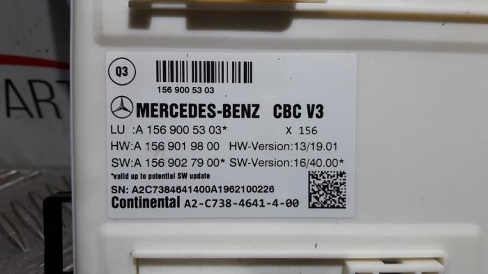 Steuergerät Body Control van een Mercedes-Benz GLA (156.9) 1.6 180 16V 2019