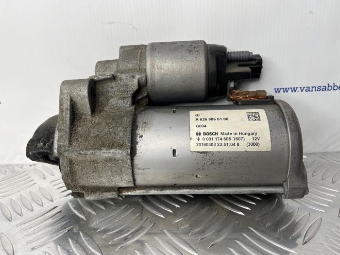 Used Starter Mercedes C (W205) C-200 1.6 CDI BlueTEC, C-200 d 16V Price € 100,00 Margin scheme offered by van Sabben Parts