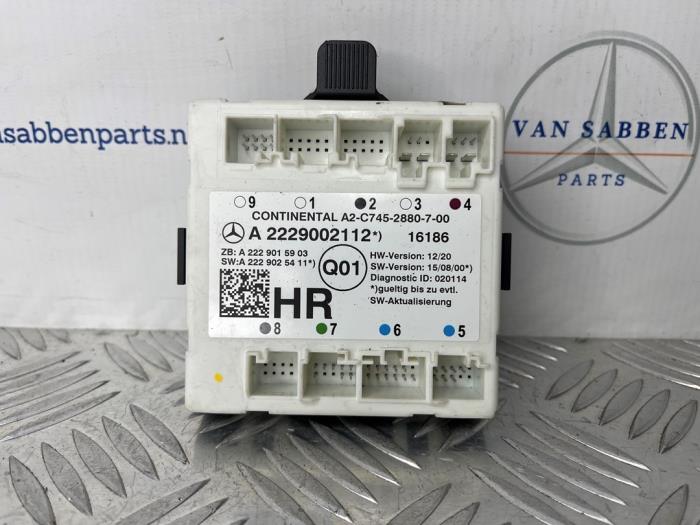 Używane Modul centralnego zamka Mercedes C (W205) C-250 2.2 CDI 16V BlueTEC, C-250d Cena € 50,00 Procedura marży oferowane przez van Sabben Parts