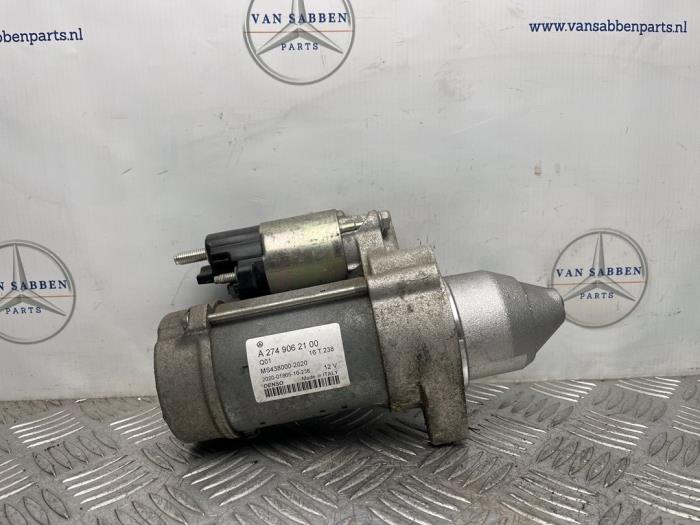 Begagnade Startmotor Mercedes C (W205) C-180 1.6 16V Pris € 50,00 Marginaltabell erbjuds av van Sabben Parts