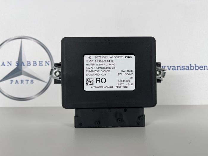 Używane Modul hamulca postojowego Mercedes B (W246/W242) 1.6 B-180 BlueEFFICIENCY Turbo 16V Cena € 20,00 Procedura marży oferowane przez van Sabben Parts