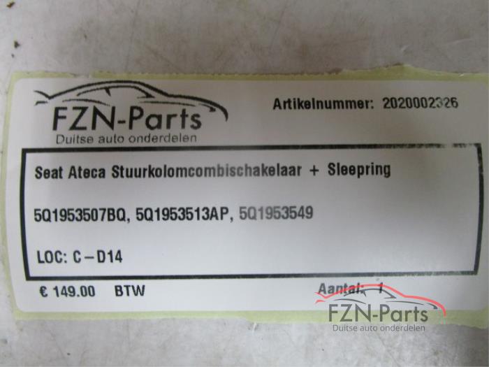 Steering column stalk Seat Ateca - 5Q1953507BQ - FZN Parts