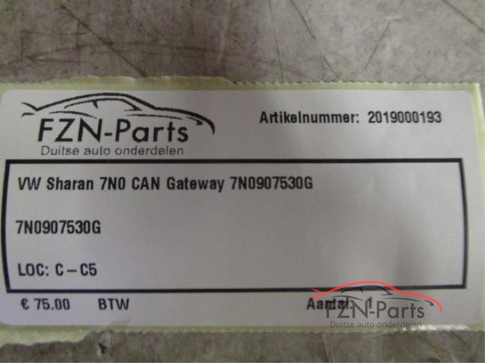 Używane Modul gateway Volkswagen Sharan Cena € 75,00 Z VAT oferowane przez FZN Parts