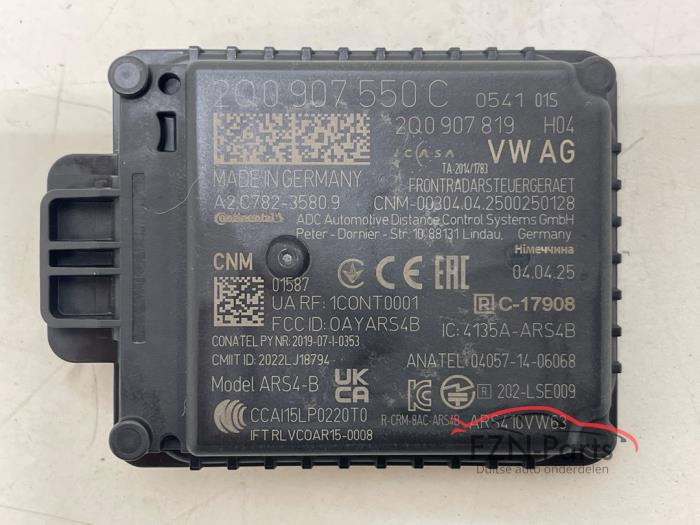 Nya Radarsensor Volkswagen Tiguan (AD1) Pris € 199,00 Inklusive moms erbjuds av FZN Parts