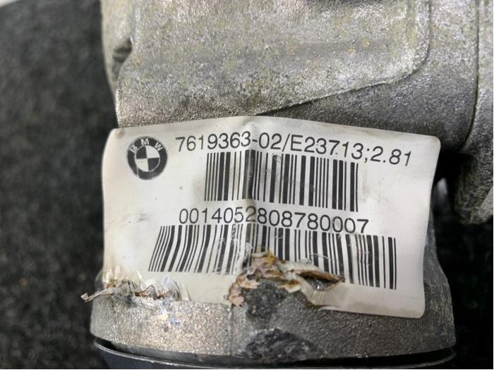 Differential vorne van een BMW 6 serie (F13) 640i xDrive 24V 2014