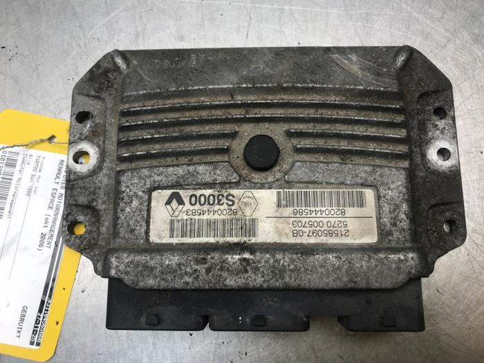 Used Engine management computer Renault Espace (JK) 2.0 16V Turbo Price € 80,00 Margin scheme offered by Autosloperij Alexander