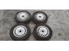 Set of wheels + tyres from a Volkswagen Caddy