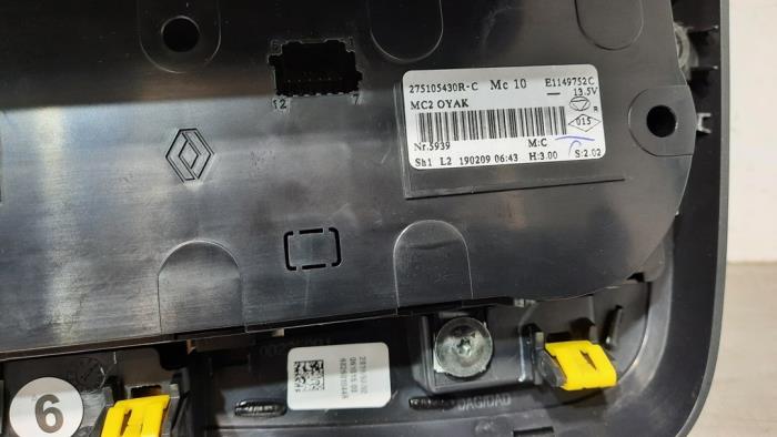 Panel sterowania klimatyzacji z Renault Clio IV Estate/Grandtour (7R) 0.9 Energy TCE 90 12V 2019