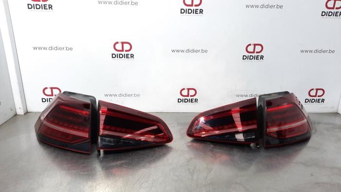 Set of taillights, left + right from a Volkswagen Golf VII (AUA) 2.0 GTI 16V Performance Package 2018