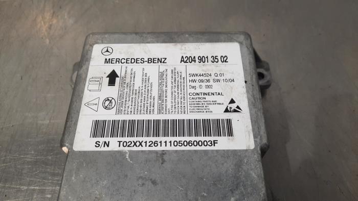 Airbag Module from a Mercedes-Benz C (W204) 2.2 C-180 CDI 16V BlueEFFICIENCY 2011