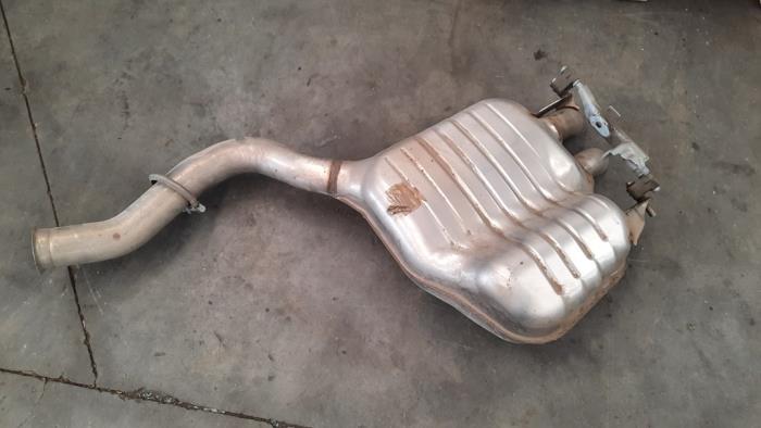 Exhaust rear silencer from a Mercedes-Benz C (W205) C-200d 1.6 Turbo 16V 2019