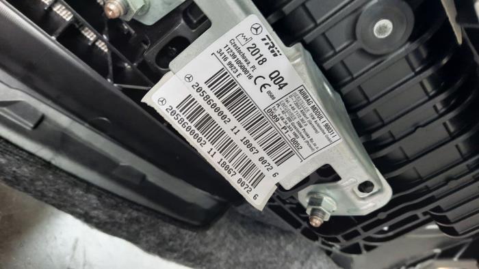 Airbag set + dashboard de un Mercedes-Benz C (W205) C-300 CDI 2.2 BlueTEC Hybrid, C-300 h 16V 2018