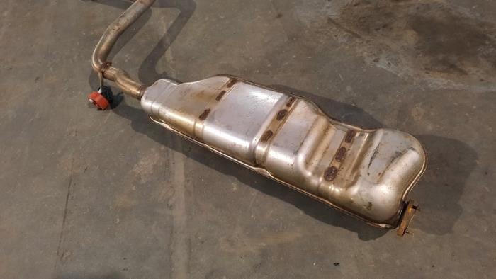 Exhaust rear silencer from a Volkswagen Caddy Combi IV 1.4 TGI EcoFuel 2019