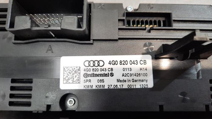 Panel sterowania klimatyzacji z Audi A6 Avant (C7) 2.0 TDI 16V 2017
