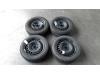 Set of wheels + winter tyres from a Volkswagen Polo VI (AW1), 2017 1.6 TDI 16V 95, Hatchback, 4-dr, Diesel, 1.598cc, 70kW (95pk), FWD, DGTD, 2017-11 / 2021-02 2018