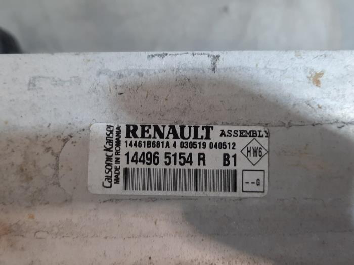 Intercooler de un Renault Captur (2R) 1.2 TCE 16V EDC 2014