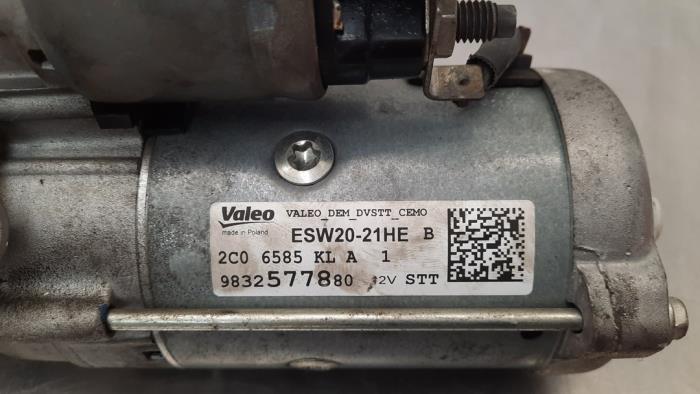 Anlasser van een Peugeot Expert (VA/VB/VE/VF/VY) 1.5 BlueHDi 120 2020