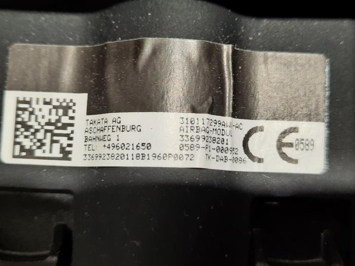 Set de airbag d'un BMW X1 (F48) sDrive 18d 2.0 16V 2018