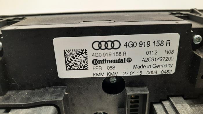 Klimabedienteil van een Audi A6 Avant (C7) 3.0 TDI V6 24V biturbo Quattro 2015
