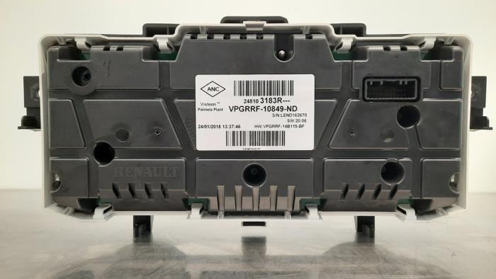 Cuentakilómetros de un Renault Captur (2R) 1.5 Energy dCi 90 FAP 2018