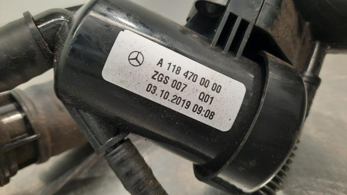 Filler pipe adblue tank from a Mercedes-Benz CLA (118.3) 2.0 CLA-220d 2019