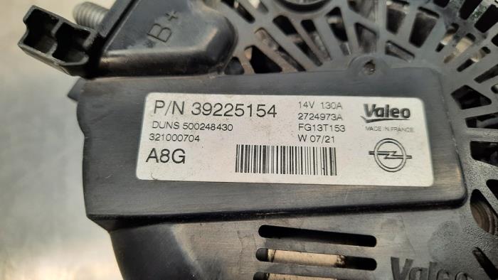 Dynamo from a Opel Astra K Sports Tourer 1.5 CDTi 105 12V 2021