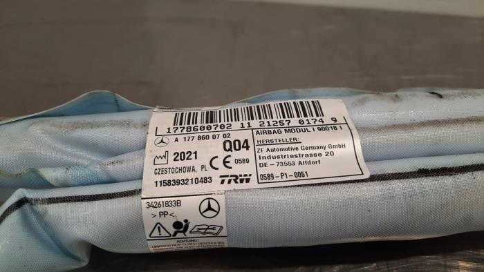 Airbag Himmel links van een Mercedes-Benz A (177.0) 1.3 A-180 Turbo 16V 2021