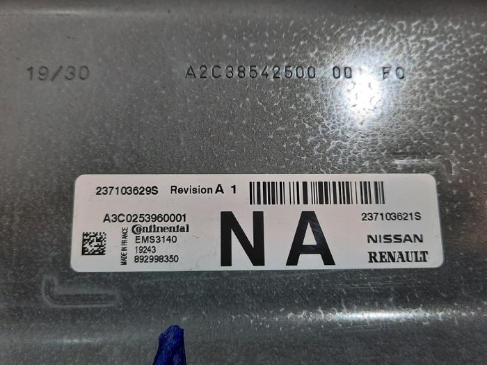 Engine management computer from a Renault Twingo III (AH) 1.0 SCe 75 12V 2019