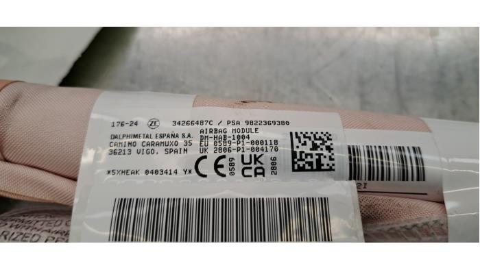 Takgardinairbag, höger från en Citroën C5 Aircross I (A4/AC/AJ/AR) 1.5 Blue HDi 130 16V 2021