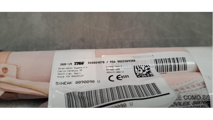 Takgardinairbag, höger från en Citroën C5 Aircross I (A4/AC/AJ/AR) 2.0 Blue HDI 180 2020