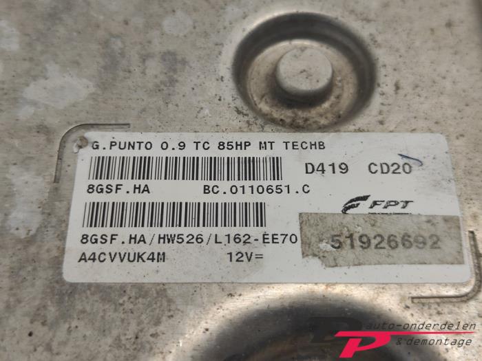 Serrure de contact + ordinateur d'un Fiat Punto III (199) 0.9 TwinAir 2013