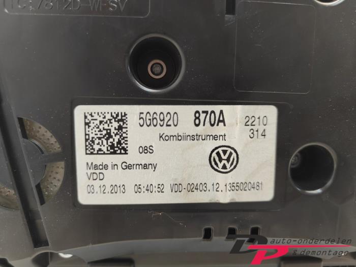 Cerradura de contacto y ordenador de un Volkswagen Golf VII (AUA) 2.0 GTD 16V 2014