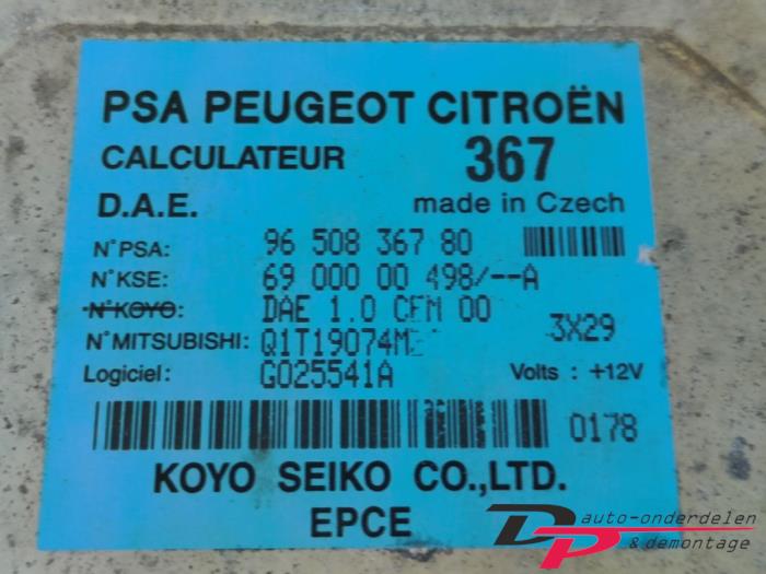 Lenkkraftverstärker Steuergerät van een Citroën C2 (JM) 1.1 2004