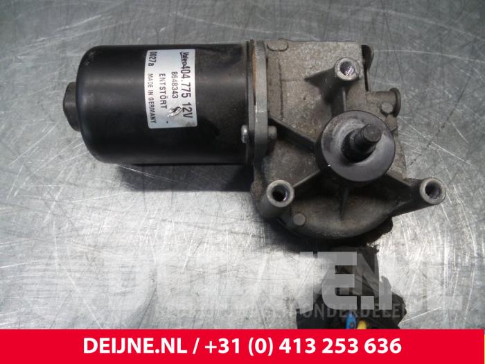 Windshield wiper linkage and motor