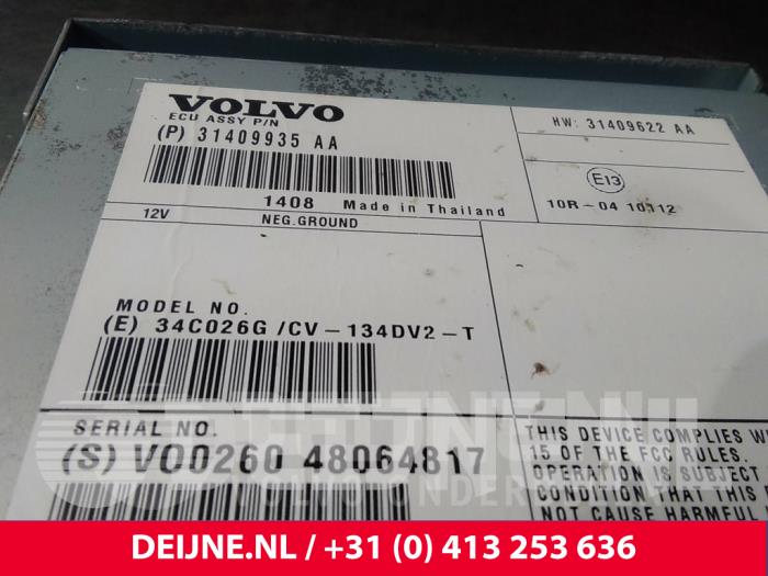 Radioverstärker van een Volvo V70 (BW) 2.0 D4 16V 2015