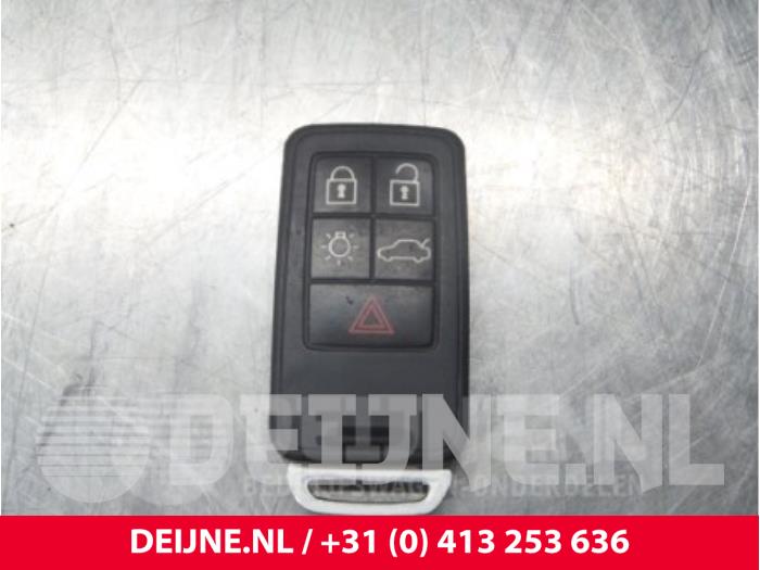 Ignition lock + key from a Volvo XC60 I (DZ) 2.4 D5 20V AWD Geartronic 2014