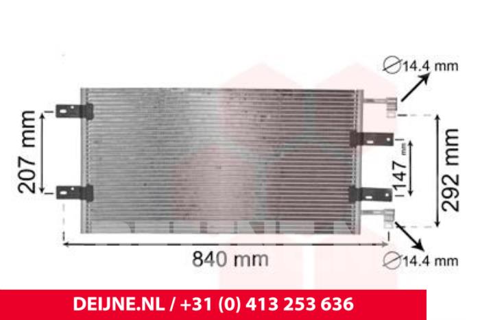 Neue Klima Kondensor Renault Trafic Preis € 71,39 Mit Mehrwertsteuer angeboten von van Deijne Onderdelen Uden B.V.