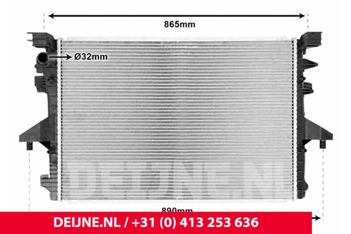 New Radiator Volkswagen Transporter Price € 93,17 Inclusive VAT offered by van Deijne Onderdelen Uden B.V.