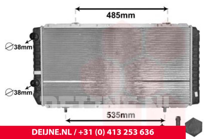 Nowe Chlodnica Citroen Jumper Cena € 83,49 Z VAT oferowane przez van Deijne Onderdelen Uden B.V.