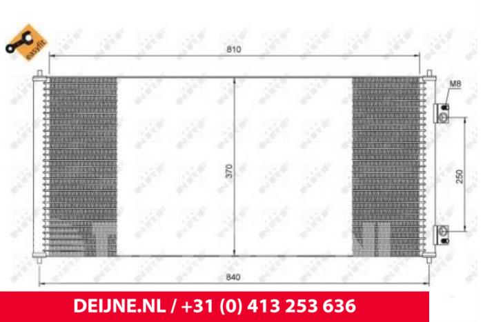 Begagnade Kondensor, luftkonditionering Ford Transit 2.0 TDdi 16V 260S Pris € 36,30 Inklusive moms erbjuds av van Deijne Onderdelen Uden B.V.