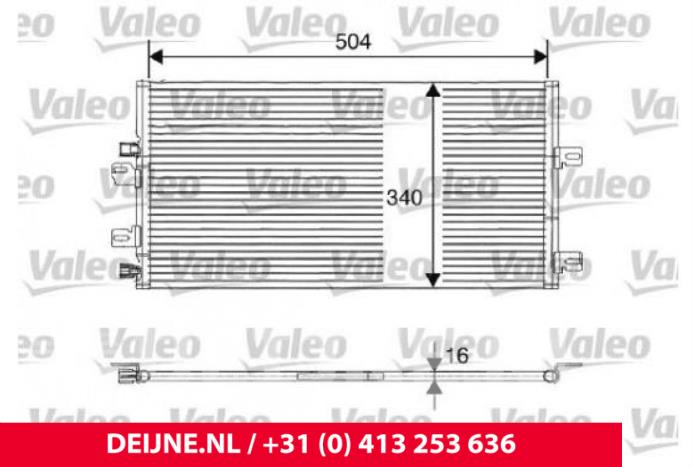 Usagé Condenseur de climatisation Renault Kangoo Express (FC) 1.5 dCi 60 Prix € 18,15 Prix TTC proposé par van Deijne Onderdelen Uden B.V.