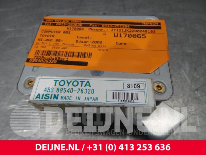 Used ABS Computer Toyota HiAce II 2.5 D4-D 90 Price € 66,55 Inclusive VAT offered by van Deijne Onderdelen Uden B.V.