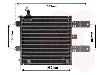 Air conditioning radiator from a Volkswagen Caddy 2002