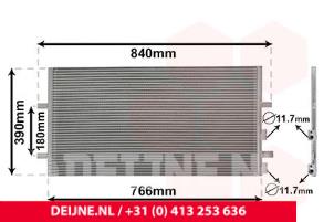 New Air conditioning condenser Ford Transit Price € 55,08 Inclusive VAT offered by van Deijne Onderdelen Uden B.V.