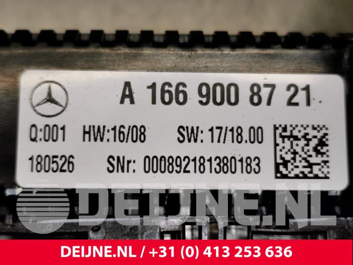 Heizung Bedienpaneel van een Mercedes-Benz GLE (W166) 250d 2.0 2018
